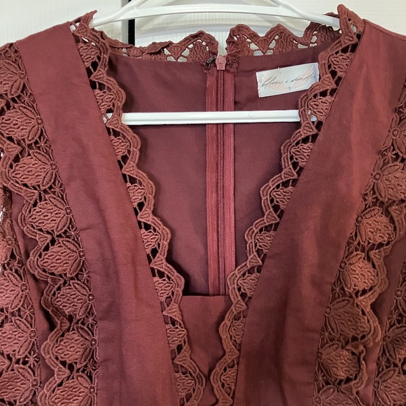 2.7 August Apparel Mini Dress - Burgundy - Picture 7 of 7